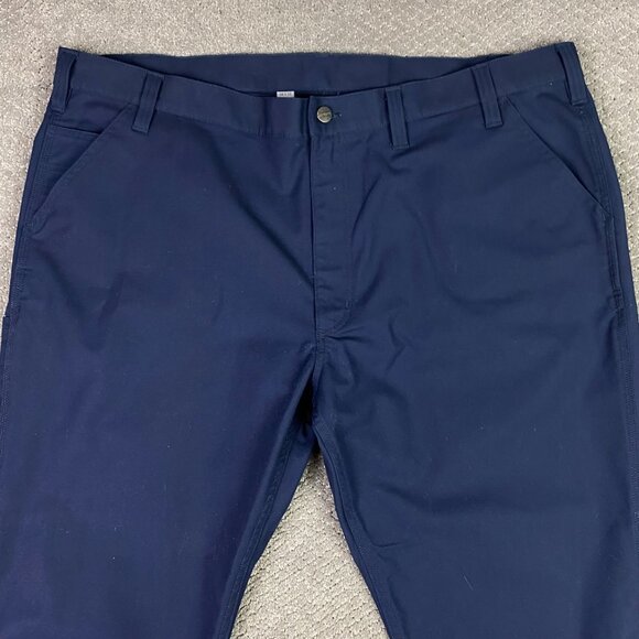 Carhartt Relaxed Fit Rugged Flex Pants Work Men's 46 x 32 Blue - Picture 2 of 11